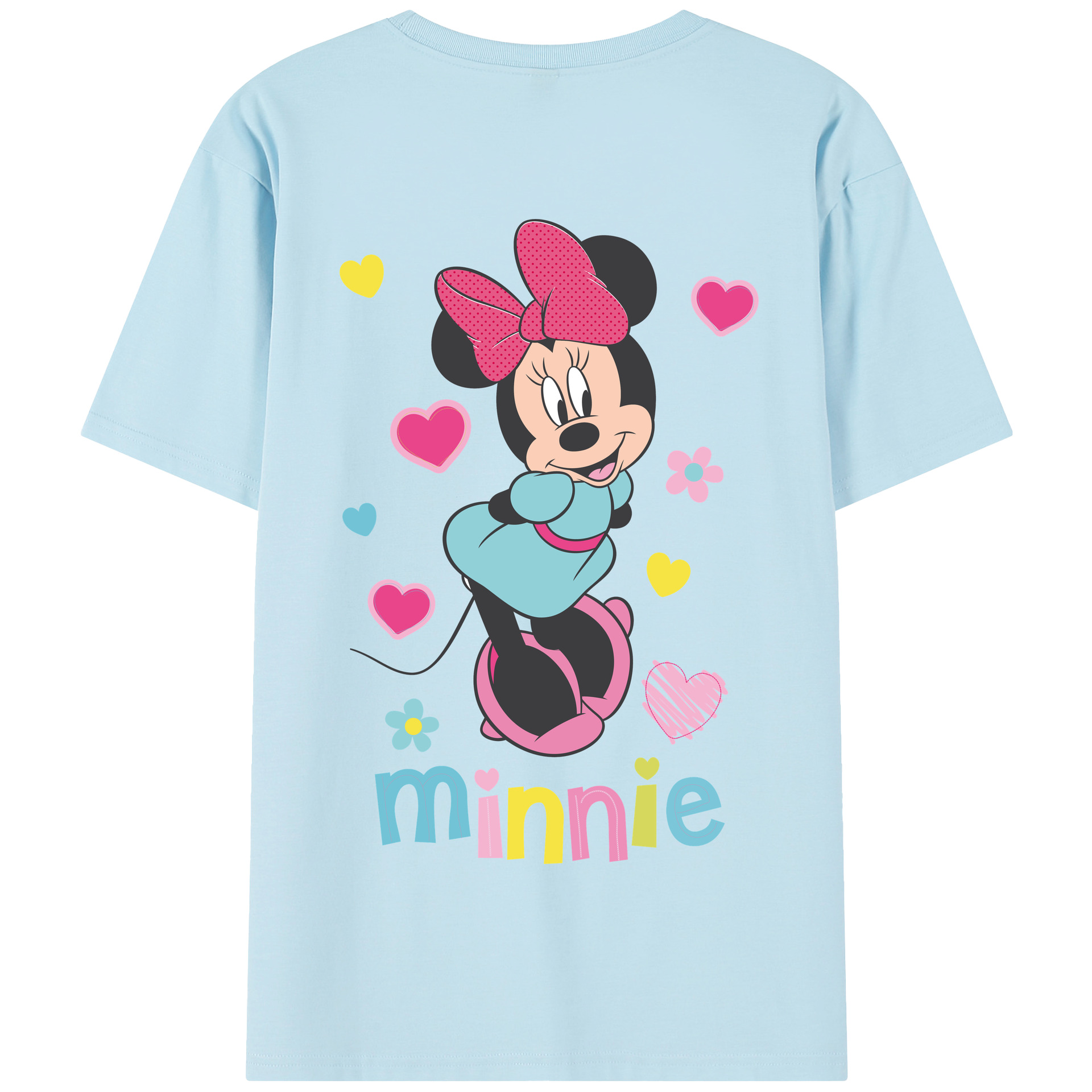 （画像用） ミッキーマウス Mickey Mouse 綿100％半袖Tシャツ（背面プリント）